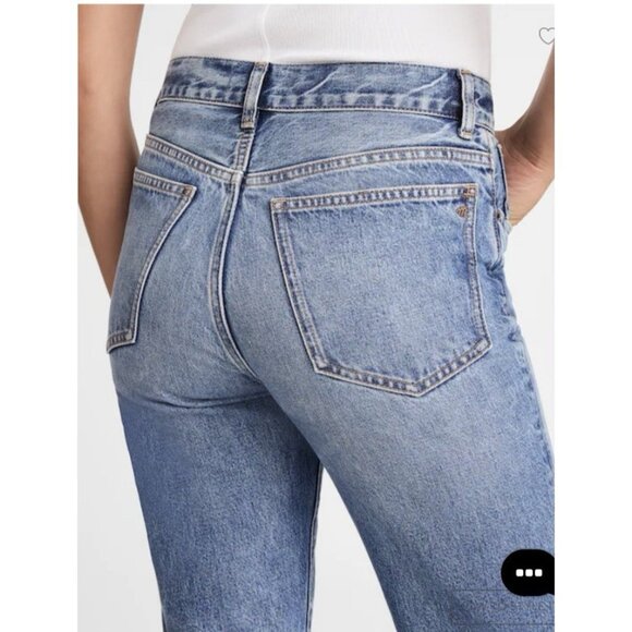 MADEWELL $148 The Longline Straight Jean Atlin Wash Size 25Tall - Picture 6 of 16
